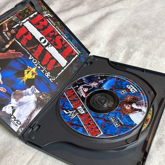 WWF: Best of RAW - Vol. 1 & 2 (DVD, 2001, 2-Disc Set w Insert) WWE OOP Rare 2001 - Picture 3 of 4